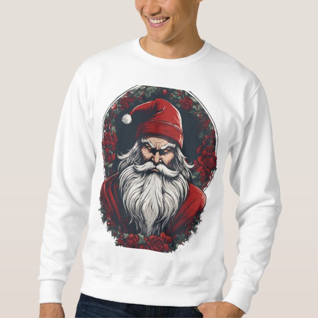 Festive Santa Claus Christmas T-Shirt – Holiday Gi Sweatshirt (Front)