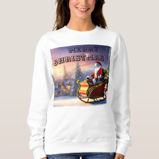 Festive Santa Claus Christmas T-shirt Sweatshirt