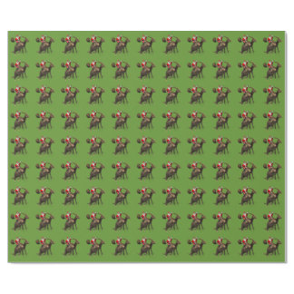 Festive Santa Claus Riding On Parasaurolophus Wrapping Paper
