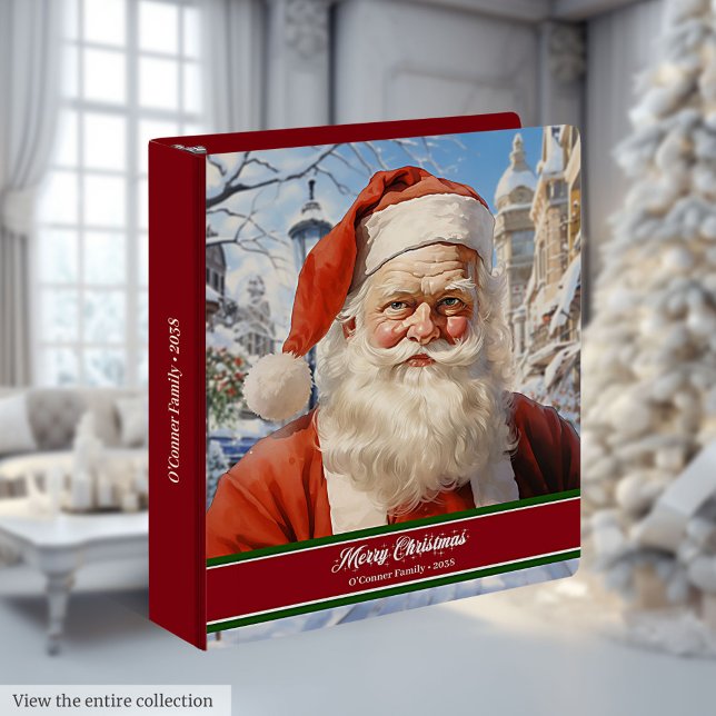 Festive Santa Claus Ring Binder Memory Album Gift (Festive Santa Claus Ring Binder Memory Album Gift)