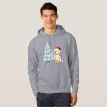 Festive Santa Dog Hoodie – Cozy Christmas