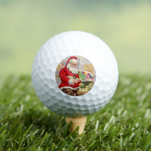 Festive Santa Golf Gift for Dad & Grandpa Balls