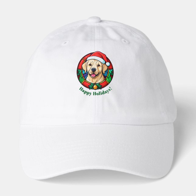Festive Santa Hat Dog Cartoon (Front)