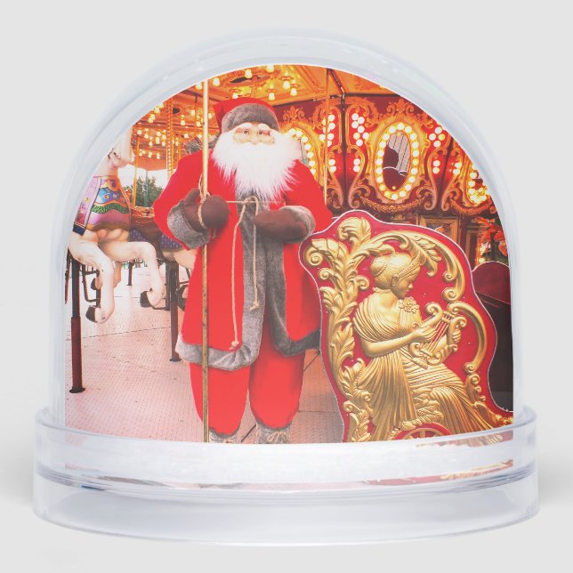 Festive Santa Snow Globe (Front)