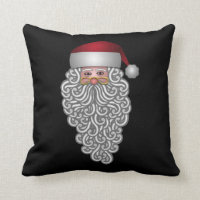 Festive Santa Throw Pillow