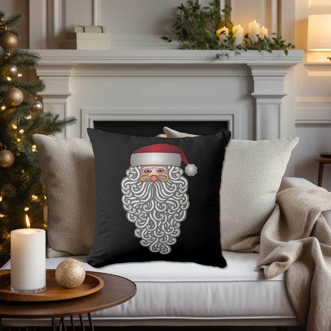 Festive Santa Throw Pillow (Creator Uploaded)