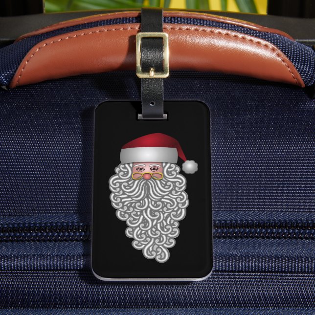 Festive Santa Traveler Luggage Tag (Front Insitu 2)