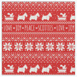 Festive Scottie Dogs Christmas | Scottish Terriers Fabric