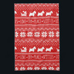 Festive Scottie Dogs Christmas | Scottish Terriers Kitchen Towel<br><div class="desc">Scottish Terriers Christmas Kitchen Towel. This cute holiday towel makes a great Christmas gift for Scottie lovers. Funny design with Scottie Dogs pulling a sleigh with a squirrel. Visit Jenn’s Doodle World for even more products with this fun dogs design,  as well as more dog breed themed gifts.</div>
