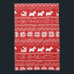 Festive Scottie Dogs Christmas | Scottish Terriers Kitchen Towel<br><div class="desc">Scottish Terriers Christmas Kitchen Towel. This cute holiday towel makes a great Christmas gift for Scottie lovers. Funny design with Scottie Dogs pulling a sleigh with a squirrel. Visit Jenn’s Doodle World for even more products with this fun dogs design,  as well as more dog breed themed gifts.</div>