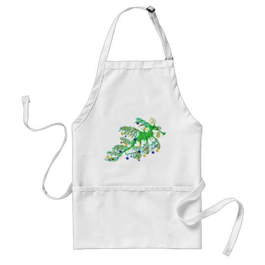 Festive Sea Dragon Adult Apron