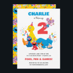 Festive Sesame Street Kids Birthday Party Invitation<br><div class="desc">Celebrate your little one's special day with this adorable Sesame Street-themed birthday party invitation! Featuring beloved characters like Elmo, Big Bird, and Cookie Monster, this vibrant design is perfect for a fun-filled party. Personalize it with your child's name, age, party details, and more to make it truly unique. Whether it's...</div>