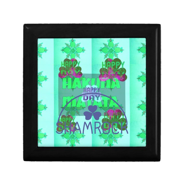 Festive Shamrock Captivating St. Patrick's Floral  Gift Box (Front)