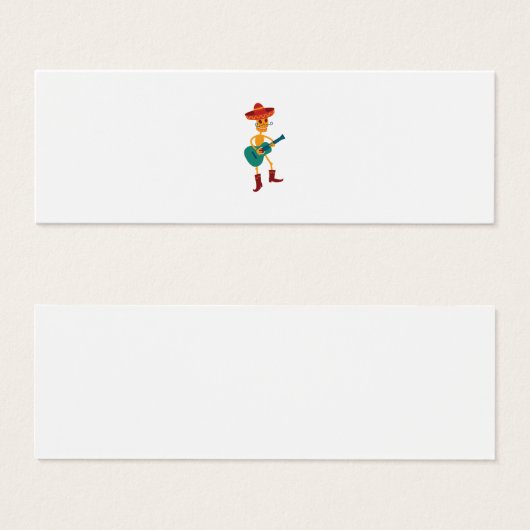 Festive Skeleton Guitar Player (Front & Back)