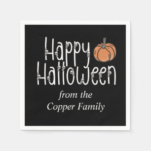 Festive Skull Halloween personalized Napkins