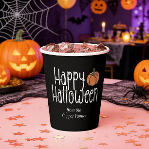 Festive Skull Halloween personalized  Paper Cups