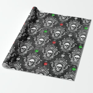 Festive Skull Wrapping Paper