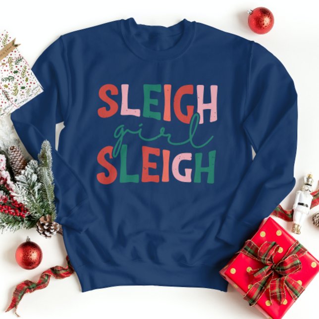 Festive Sleigh Girl's Comfort Sweatshirt (Creator Uploaded)
