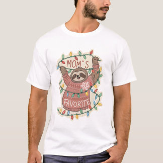 Festive Sloth Meltdown Sticker: Ugly Sweater Holid