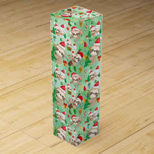 Festive Sloth Wonderland Wine Gift Box