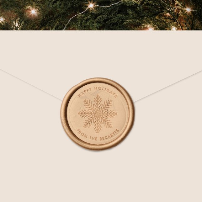Festive Snowflake Christmas Holiday Wax Seal Sticker (Creator Uploaded)