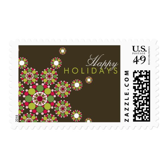 Festive Snowflake Christmas Stars Holiday Stamps