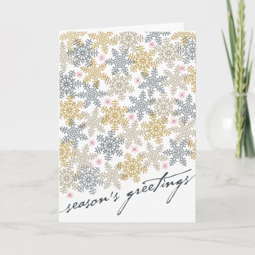 Festive Snowflakes Holiday Card