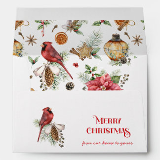 Festive Snowflakes Wrapped Gift Christmas | Envelope