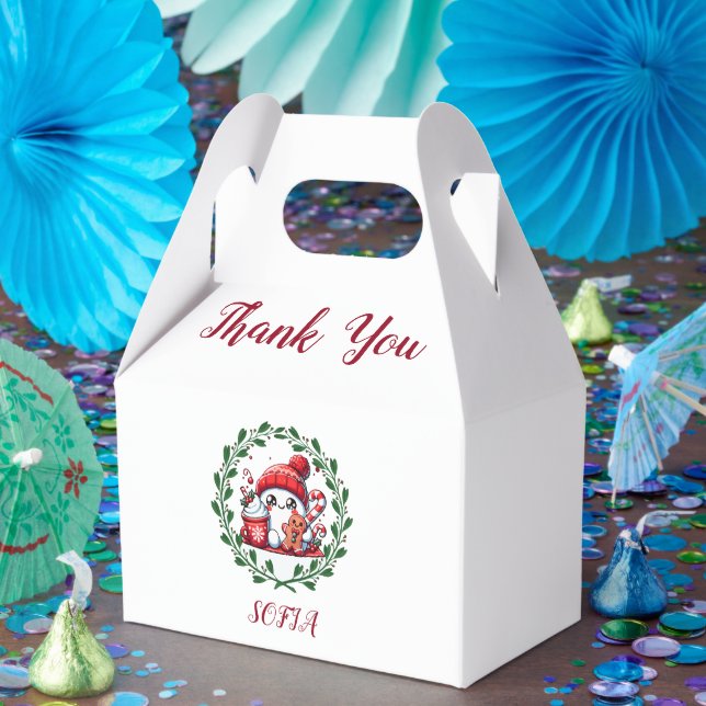 Festive Snowman and Gingerbread  Favor Boxes (Party)