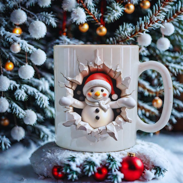 Festive Snowman Christmas Mug - 3D Holiday (Creator Uploaded)