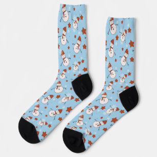 Festive Snowman Christmas Socks