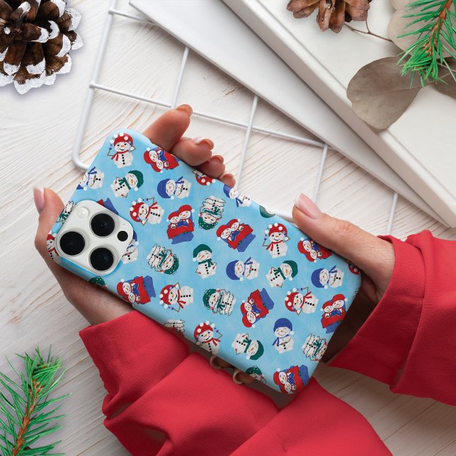 Festive Snowman Christmas Watercolor Design Case-Mate iPhone Case (Creator Uploaded)