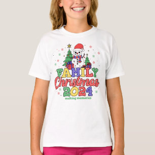 Festive Snowman Family Christmas T-Shirt