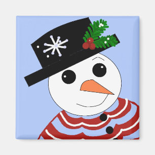 Festive Snowman Magnet