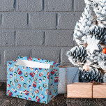 Festive Snowmen Watercolor Christmas Pattern Large Gift Bag<br><div class="desc">Elevate your gift-giving game with our enchanting Christmas Gift Bag. This delightful gift bag showcases a charming hand-drawn and watercolor-painted snowmen design, capturing the heartwarming essence of the Christmas season. These playful snowmen come to life in various whimsical scenarios. One snowman playfully juggles snowballs, another is all wrapped up in...</div>