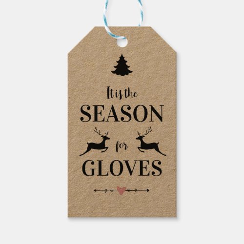 Festive  sock gloves Merry Christmas Handmade Gift Tags