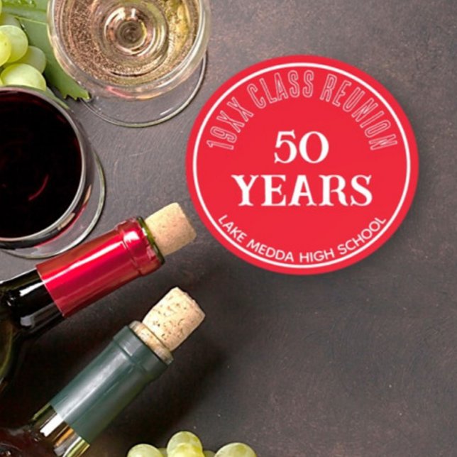 Festive, Special 50th class reunion coaster (Creator Uploaded)