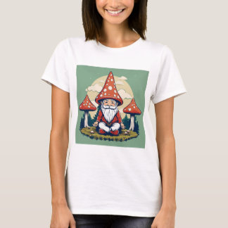 Festive Spirit: Santa and Christmas Tree White T-S T-Shirt