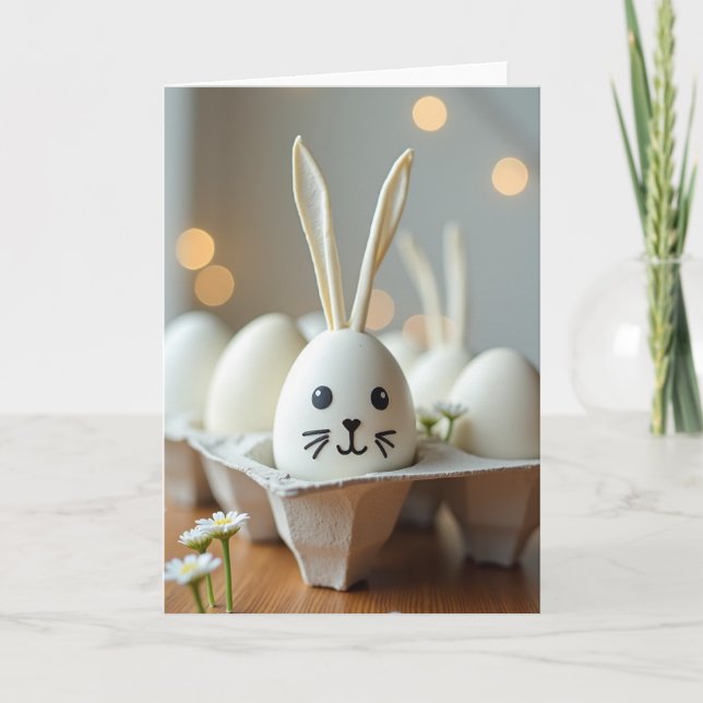 Festive Spring Creature Egg Card (Front)