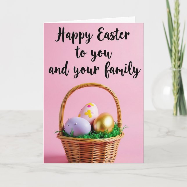 Festive Spring Greeting Card (Front)