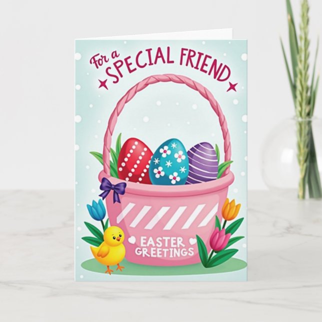 Festive Spring Holiday Greeting Card (Front)