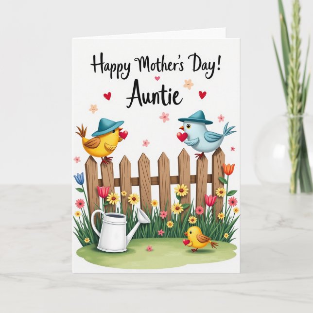 Festive Spring Mothers Day Card (Front)