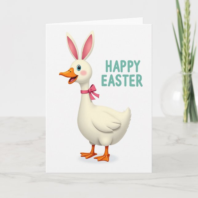 Festive Spring Waterfowl Card (Front)