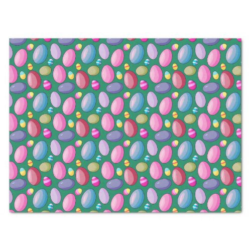 Festive Springtime Easter Egg Green Tissue Paper