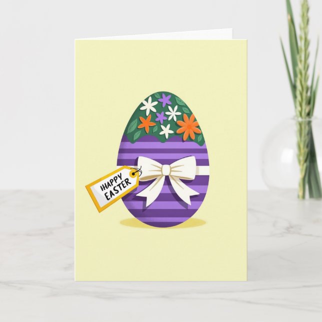 Festive Springtime Egg Card (Front)