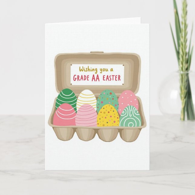 Festive Springtime Egg Carton Card (Front)