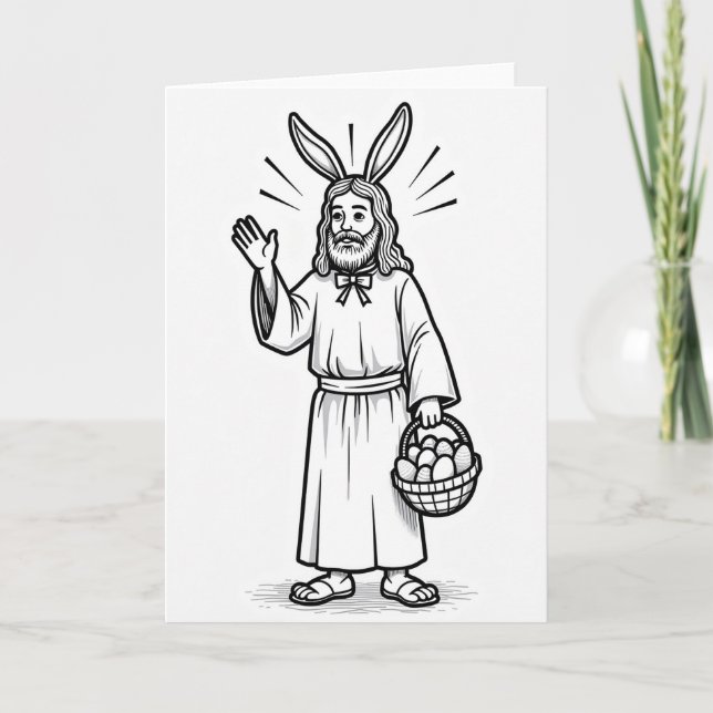 Festive Springtime Figure Card (Front)