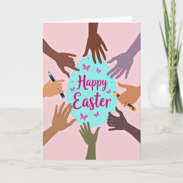 Festive Springtime Greeting Card (Front)