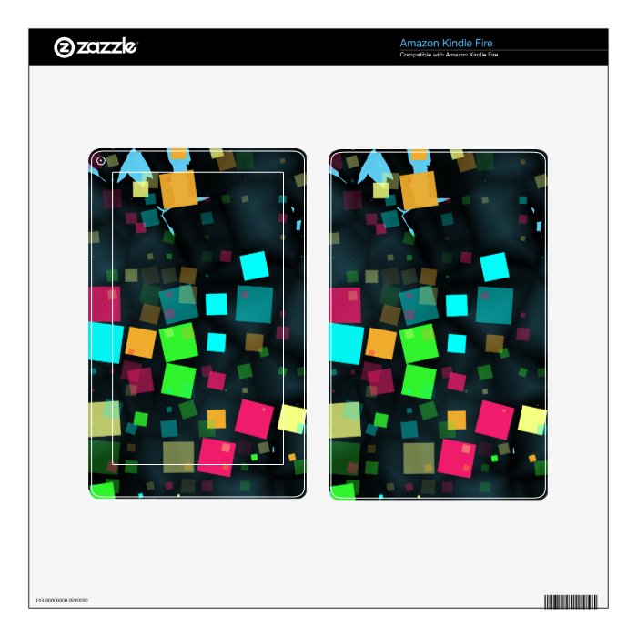 Festive Sprinkle Of Confetti Chaos Skins For Kindle Fire