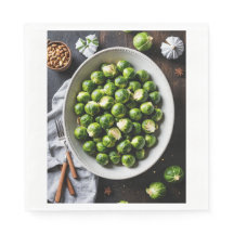 Festive sprouts, napkins